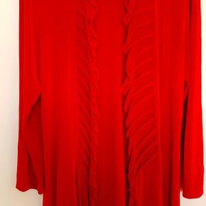 Red Sweater by Chico Travelers acetate/spandex